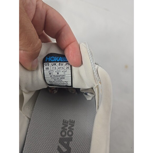Hoka One One Transport White Gum size 9B 1123154-WWH - Picture 11 of 12